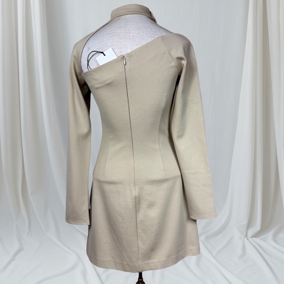 Alexis Revolve NWT Ambrose Cut Out Mini Dress in Neutral ‘Sand’ Tan size Medium - Picture 5 of 10